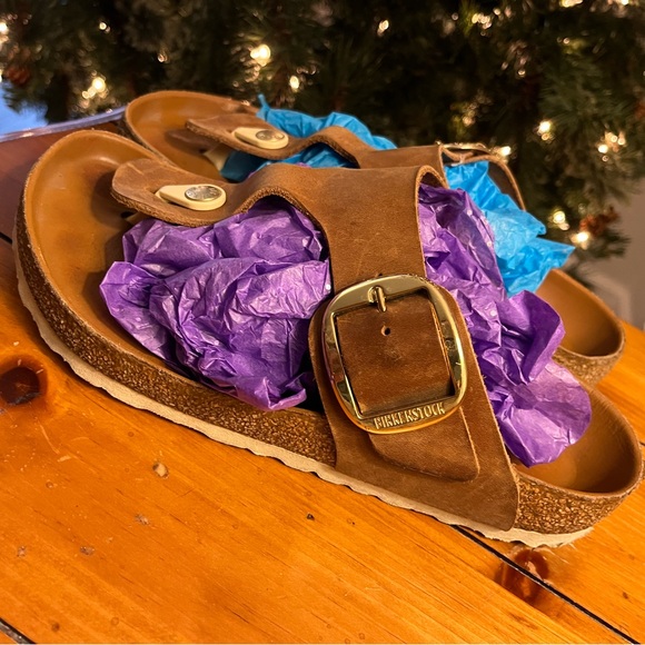 Very Nice Birkenstock leather sandal sz38 - Picture 2 of 12